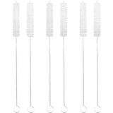 1001 Pipet Temizleme Fırçası Seti, 6 Adet, 24 cm Uzunluk, Suluk Akvaryum Biberon Için, Pipet Fırça - Çok Renkli