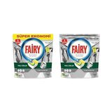 1001 Platinum 72 Yıkama Bulaşık Makinesi Deterjanı Kapsülü/tabletilimon Kokulu & Fairy Platinum 60