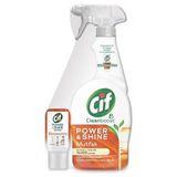 1001 Power & Shine Sprey Mutfak Yağ Çözücü 750 ml + Cif Power & Shine Konsantre Mutfak 70 ml