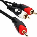 1001 Primex PX-AUX15R 1.5 Metre 3.5mm Aux To 2 Rca Ses Kablosu, Telefon Laptop Pc Tablet Ses Çıkışın - özellık