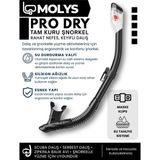 1001 Pro Full Dry Şnorkel Tam Kuru Profesyonel Dalış Şnorkeli - secenek