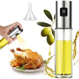 1001 Püskürtücü Şişe, 100 ml Sirke Püskürtücü, Sos Spreyi, Izgara, Zeytinyağı Cam Şişe, Mu