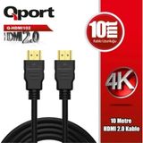 1001 Q-HDMI102 Altın Uçlu 10 Metre 4K Hdmı2.0 Kablo - özellık