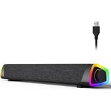 1001 Rgb Işıklı Vers.5.3 Bluetooth Masaüstü Hoparlör Tv Bilgisayar Soundbar Ses Sistemi Speaker Hop