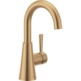 1001 Ronan Banyo Lavabo Musluğu, Tek Kollu, Tek Delikli, Bronz Altın, Isteğe Bağlı Lavabo Plakası