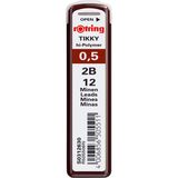 1001 Rotring Tikky Hi-Polymer Mekanik Kurşun Kalem Ucu, 0,5mm, 2b, 0.5 mm