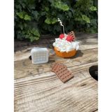 1001 Rufus Concept Waffle Tekli Mum Kalıbı (Silikon) 1 Adet