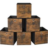 1001 Saklama Kutusu, 6'lı Set, Düzenleme Kutuları, Dokunmamış Kumaş, Katlanır Kutu, 30 x 30 x 30 C - 1 Parça