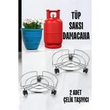 1001 Saksı Altlığı Tekerlekli 2 Li Set Krom, 719698