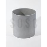 1001 Saksı,gri Silindirik Tasarım, Modern Minimalist Stil, Iç Mekan Bitki Saksısı, Dekoratif Beton