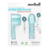 1001 Şarjlı Pilli Diş Fırçaları Için Hijyenik Diş Fırçası Koruma Kabı-2'li Açık Siyah x