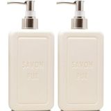 1001 Savon Pur Luxury Vegan Sıvı Sabun Beyaz (500 Ml) 2li Paket - 1 lt
