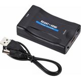 1001 Scart To HDMI Av Video Çevirici Dönüştürücü Adaptör - Beyaz - Gold
