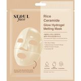 1001 Seoul Face Pirinç Seramid Hidrojel Nemlendirici Eriyen Kore Yüz Maskesi, 34 gr