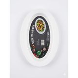 1001 Sert Plastik Kayık Tabak 6'lı Set 32 cm – Kırılmaz, Yıkanabilir, Piknik, Servis ve Sunum Taba