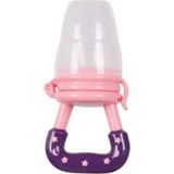 1001 Sevi Bebe Meyve Emziği, Silikon Diş Kaşıyıcı, Pembe-Mor - Çok Renkli