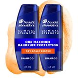 1001 & Shoulders Klinik Kepek Savunması + Kuru Saç Derisi Kurtarma Şampuanı 13 Oz Ikiz Paket