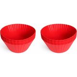 1001 Silikon Muffin Kalıbı, Düz – 6’lı Paket Isıya Dayanıklı Yapışmaz (2)