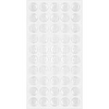 1001 Silikon Yapışkanlı Sünger, Çekmece ve Dolap Kapağı Ses Stoperi, Beyaz, 9mm x 1.6mm, 50'li Set