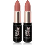 1001 Silky Shine Hydrating Lipstick - Nemlendirici Ruj NO:206 (2 Paketi) - TON