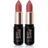 1001 Silky Shine Hydrating Lipstick - Nemlendirici Ruj NO:210 (2 Paketi) - TON