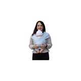 1001 Sling -%100 Pamuk - Wrap - Bebek Taşıma Şalı (Mavi, 450CM X50CM)