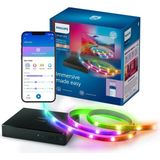 1001 Smart Lighting HDMI Sync Box Tv Arka Işığı, Rgbıc LED Şeritler, 75–85 Inç Tv'ler Için, Sen - Beyaz - Gold