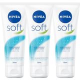 1001 Soft Nemlendirici Bakım Kremi 75ML, Jojoba Yağı, E Vitamini, Yüz Vücut El, Yumuşak Cilt, X3 Ad