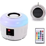 1001 Solar Güneş Enerjili Kamp Çadır Lambası Işığı Bluetooth Hoparlör Rgb LED Kumandalı Aydın