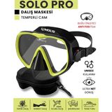 1001 Solo Pro Dalış Maskesi + Maske Kutusu + Antı Fog (Buğu Önleyici Film) - Renk - secenek