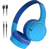 1001 Soundform Mini Çocuk Kablosuz Kulaklık (Mavi) – Dahili Mikrofon, 30 Saat Çalma, Eğlenceli Çı