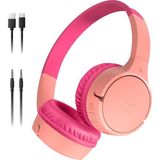 1001 Soundform Mini Çocuk Kablosuz Kulaklık (Pembe) – Dahili Mikrofon, 30 Saat Çalma, Eğlenceli Ç�