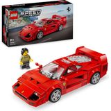 1001 Speed Champions Ferrari F40 Süper Araba 76934 | 9 Yaş ve Üzeri Çocuklar Için Sürücü Minifig� - 10 cm