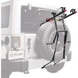 1001 Sports Deluxe 2-Bisiklet Yedek Lastik Monteli Taşıyıcı, Model 322DN, Siyah - Ahşap