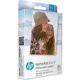 1001 Sprocket 5 x 7,6 cm Birinci Sınıf Çinko Çıkartma Fotoğraf Kağıdı (20 Yaprak) Hp Sprocket Fo - Ahşap