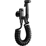 1001 STA-5041 Premium Armatür Tabancalı Banyo Alaturka Yer Tuvaleti Taharet Musluğu Esnek Spiral Hortu