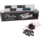 1001 Star Platin Plastik Okey Takımı - Ahşap