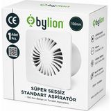 1001 Süper Sessiz Banyo Aspiratörü, 40 Db, 30 W Düşük Enerji Tüketimi, 280 M3/h Hava Debili, 230 V - secenek