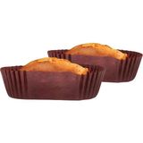 1001 Takribi 200 Adet Büyük Boy Kahverengi Ekler Kağıdı 8.5x4 Cm, Baklava Sunumluk, Muffin Kek Kalı