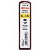 1001 Tikky Hi-Polymer Mekanik Kurşun Kalem Ucu, 0,35MM, Hb - ölçü - tip