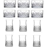 1001 Timeless 12 Parça Çerezlik Kase ve Çay Bardağı Seti 111RS0909RS57RS