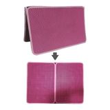 1001 Tineke Büyük Boy Elekli Kedi Tuvalet Önü Paspası Katlanabilir 82 x 60 cm Pembe