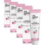 1001 Toothpaste Kids Strawberry 75 ml Çocuklar Için Çilek Aromalı Doğal Diş Macunu 75 Ml, Tatlı Ç