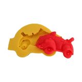 1001 Üstü Açık Vosvos Figürlü Silikon Pasta Kokulu Taş ve Sabun Kalıbı 6X4X1,5 cm