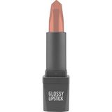 1001 Uzun Süre Kalıcı Yoğun Renk Veren Nemlendirici Parlak Ruj - Glossy Lipstick 302 Nude - ton