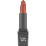 1001 Uzun Süre Kalıcı Yoğun Renk Veren Nemlendirici Parlak Ruj - Glossy Lipstick 308 Terracotta Nude - ton