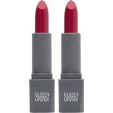 1001 Uzun Süre Kalıcı Yoğun Renk Veren Nemlendirici Parlak Ruj - Glossy Lipstick 317 Bright Fuchsia ( - ton