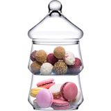 1001 Villa Patisserie 2 Katlı Cam Kurabiyelik-Sunum Ikramlık (NOCOLOR-848BC5AA)