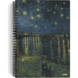 1001 Vincent Van Gogh/starry Night Over The RHONE,1888 | Spiralli Defter 04 | A5 | Çizgisiz | 100 Sayfa - ölçü - tip