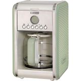 1001 Vintage Filtre Kahve Makinesi Yeşil 1342/04-2 Lt Temperli Cam Sürahi, 12 Fincan Kapasite, 960 Watt